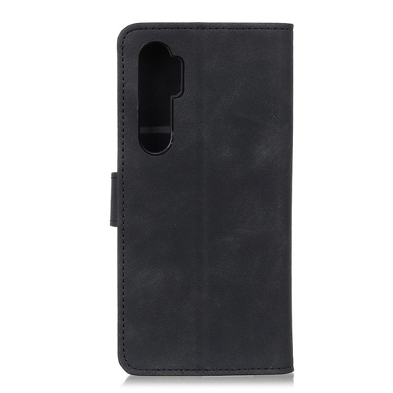 Flip Cover Læder Xiaomi Mi Note 10 Lite Sort Vintage Khazneh-Lædereffektmåtte