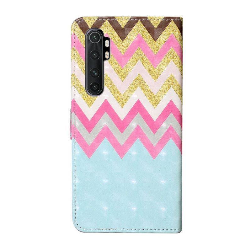 Flip Cover Xiaomi Mi Note 10 Lite Mobilcover Flerfarvet Zig Zag