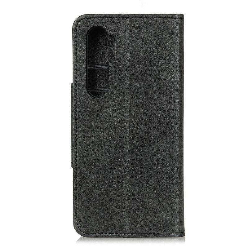 Flip Cover Xiaomi Mi Note 10 Lite Sort Imiteret Læder