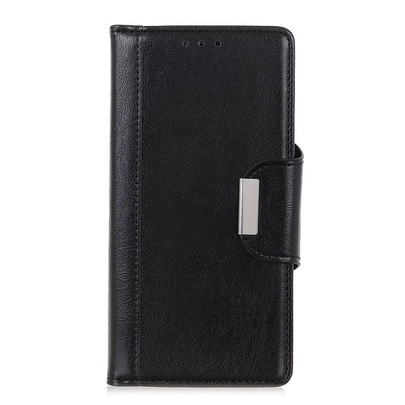 Flip Cover Xiaomi Mi Note 10 Lite Sort Mobilcover Elegance Lukning I Imiteret Læder