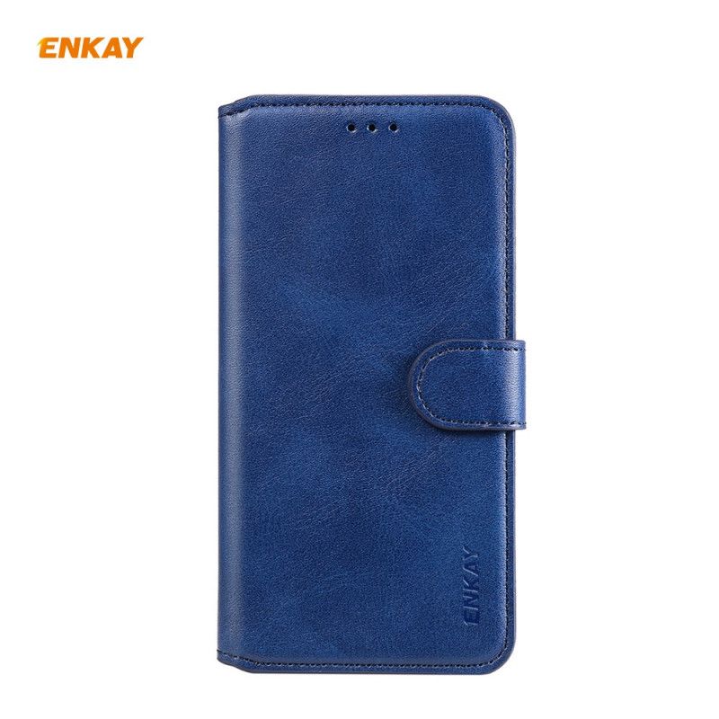 Flip Cover Xiaomi Mi Note 10 Lite Sort Mobilcover Imiteret Læder Enkay