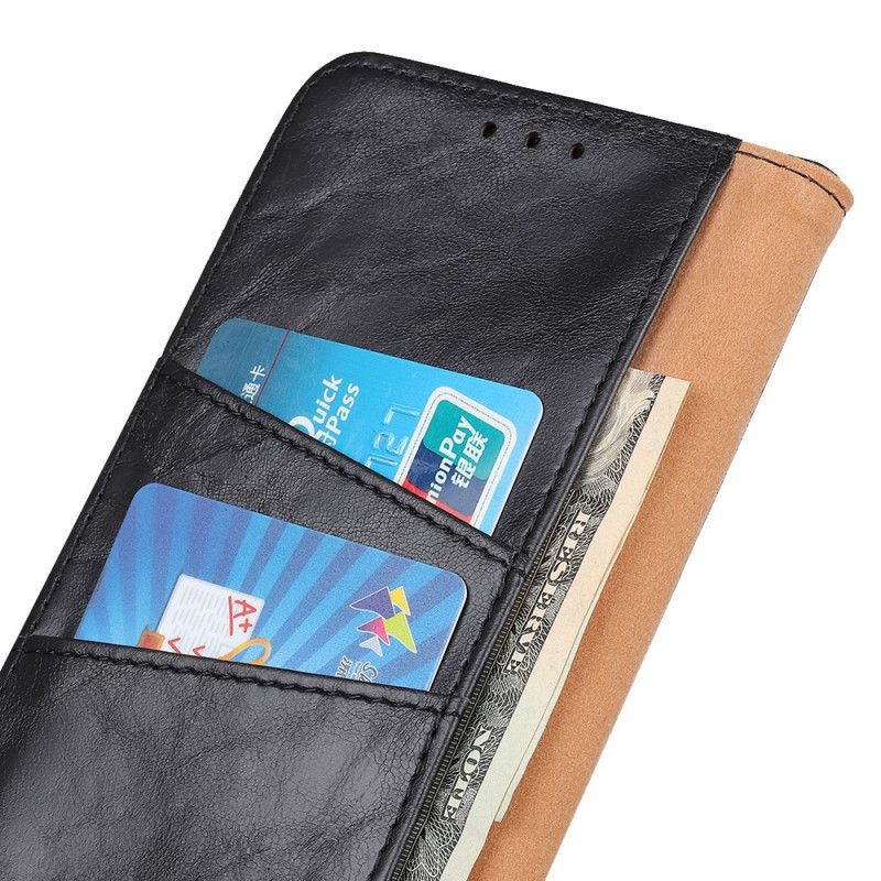 Flip Cover Xiaomi Mi Note 10 Lite Sort Mobilcover Split Læder Vendbar Lås