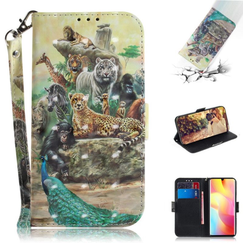 Flip Cover Xiaomi Mi Note 10 Lite Thong Safari Dyr