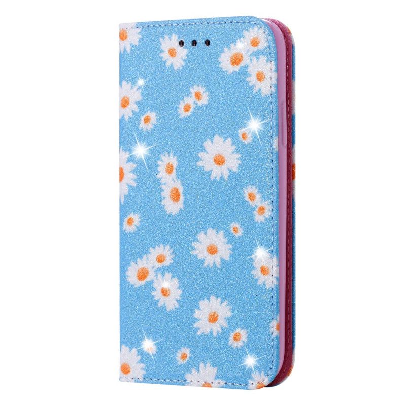 Læder Cover for Xiaomi Mi Note 10 Lite Lyserød Tusindfryd