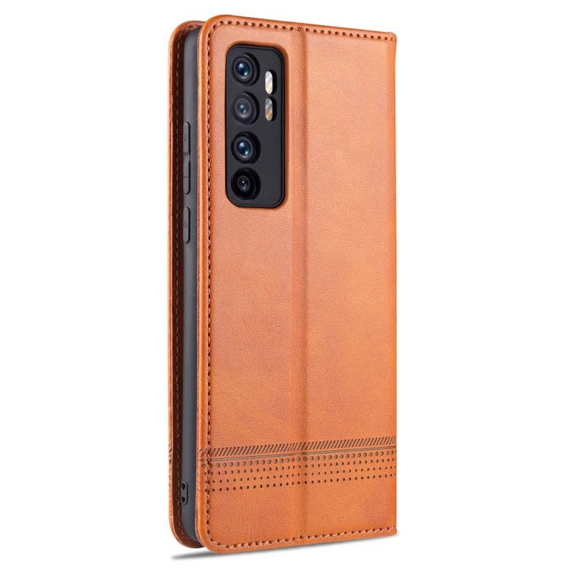 Læder Cover Xiaomi Mi Note 10 Lite Sort Azns Læder Stil Original