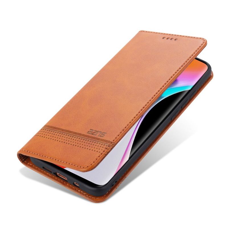 Læder Cover Xiaomi Mi Note 10 Lite Sort Azns Læder Stil Original