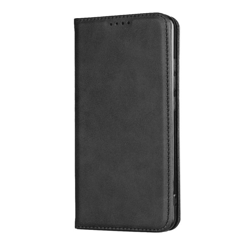 Læder Cover Xiaomi Mi Note 10 Lite Sort Elegant Split Læder