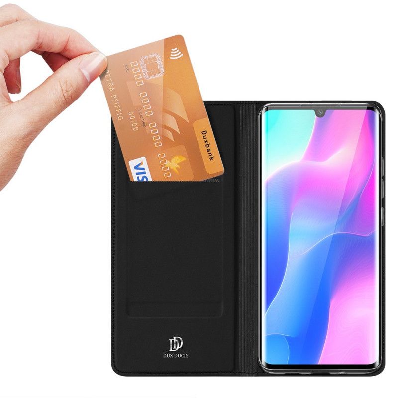 Læder Cover Xiaomi Mi Note 10 Lite Sort Pro Dux Ducis Hud