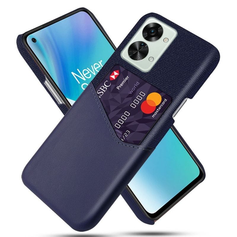 Cover OnePlus Nord 2T 5G Kortholder Klud Tekstur