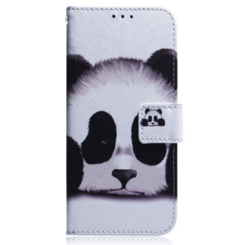 Flip Cover OnePlus Nord 2T 5G Med Snor Strappy Panda