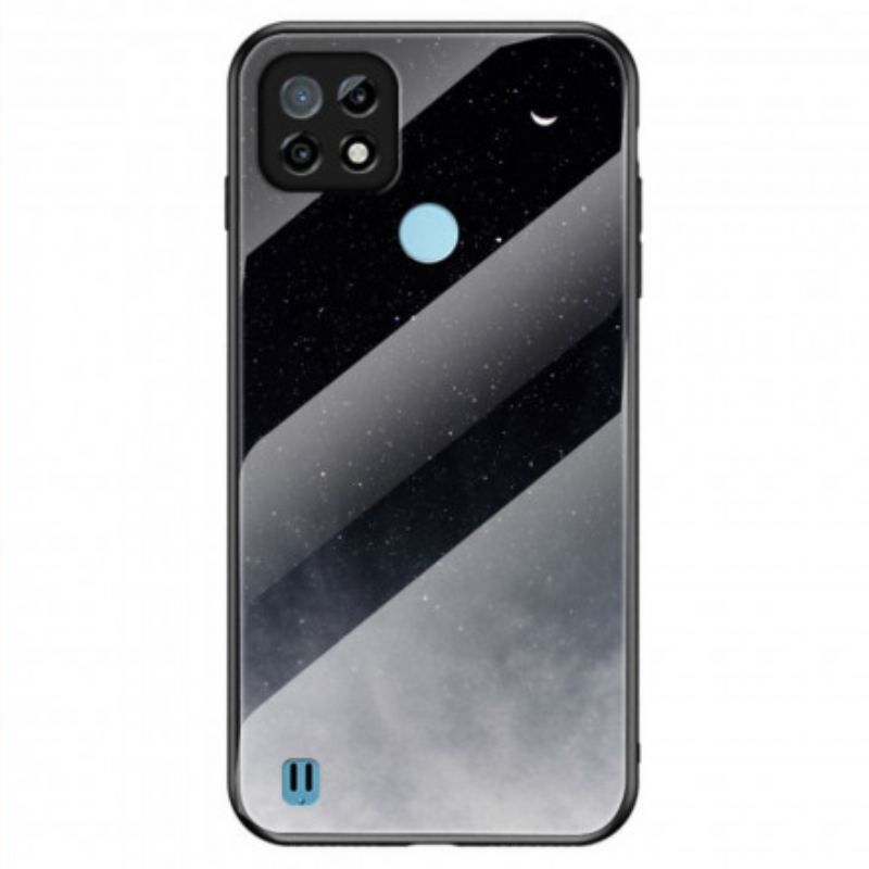 Cover Realme C21 Marmor Hærdet Glas