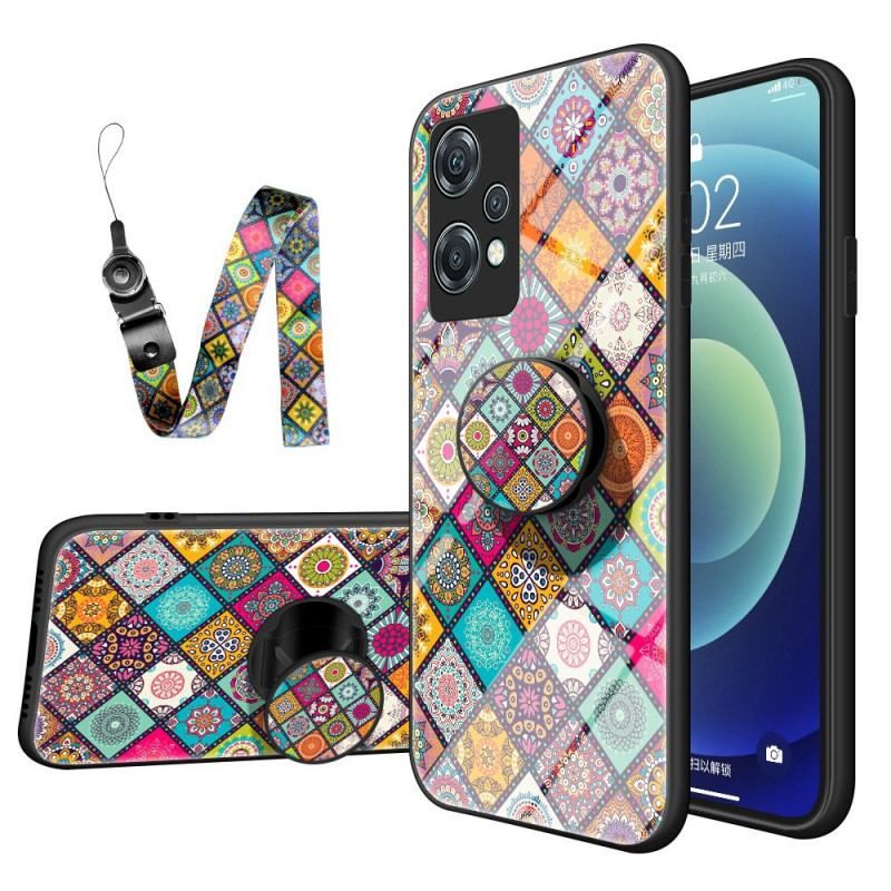 Cover OnePlus Nord CE 2 Lite 5G Patchwork Magnetisk Holder