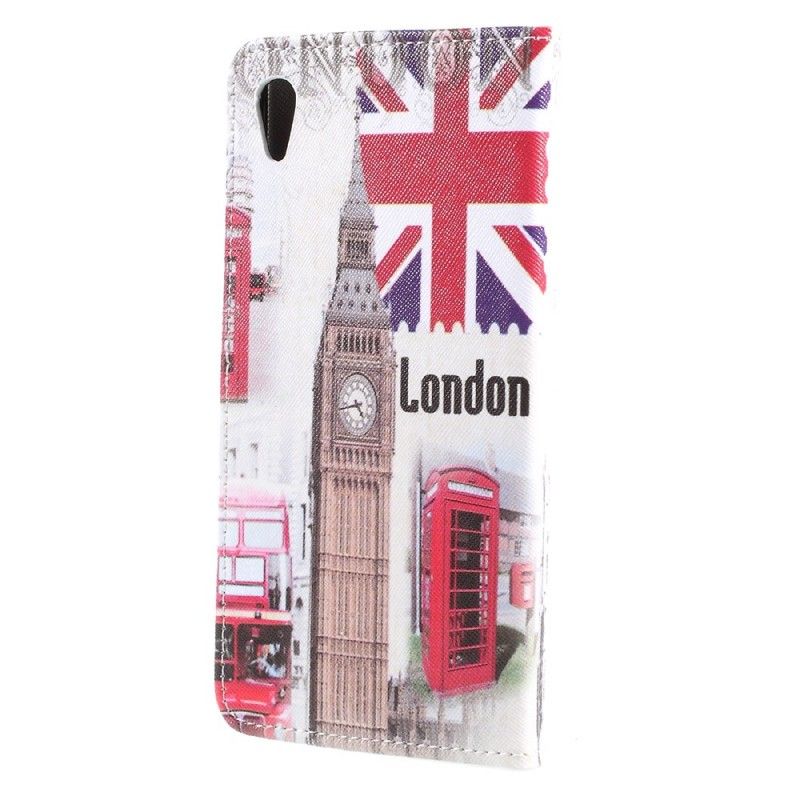 Flip Cover Læder for Sony Xperia XA1 Ultra London Liv