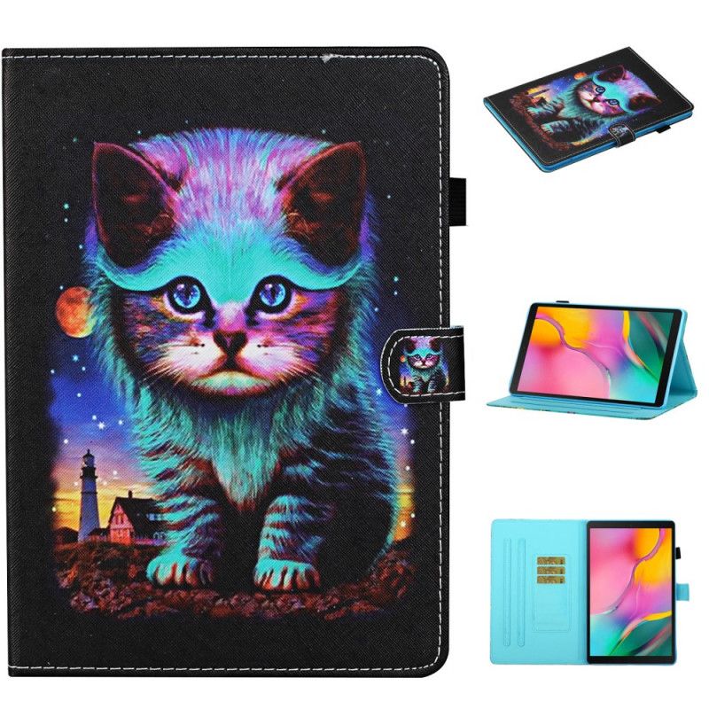 Flip Cover Læder for Samsung Galaxy Tab S6 Lite Elektrisk Kat