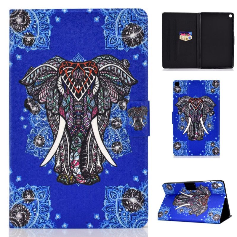 Flip Cover Læder Samsung Galaxy Tab S6 Lite Indisk Elefant