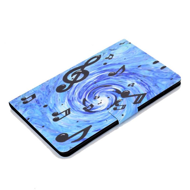 Flip Cover Læder Samsung Galaxy Tab S6 Lite Musiknoter Beskyttelse