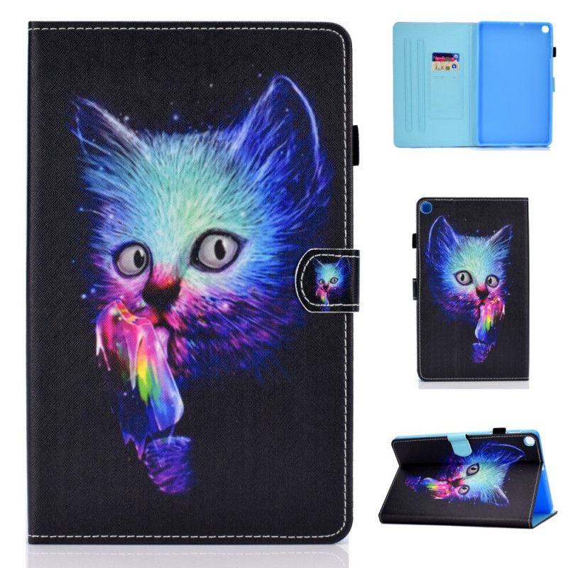 Flip Cover Læder Samsung Galaxy Tab S6 Lite Psykokat Original