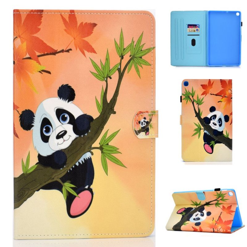 Flip Cover Læder Samsung Galaxy Tab S6 Lite Sød Panda