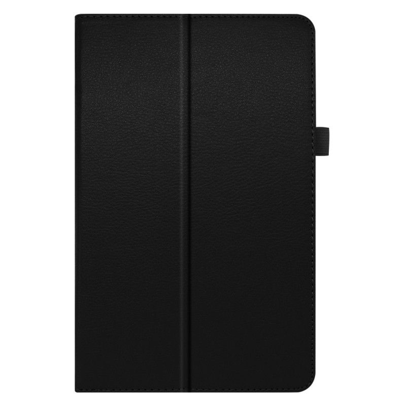 Flip Cover Læder Samsung Galaxy Tab S6 Lite Sort 2 Lychee-Imiterede Læderklapper Beskyttelse