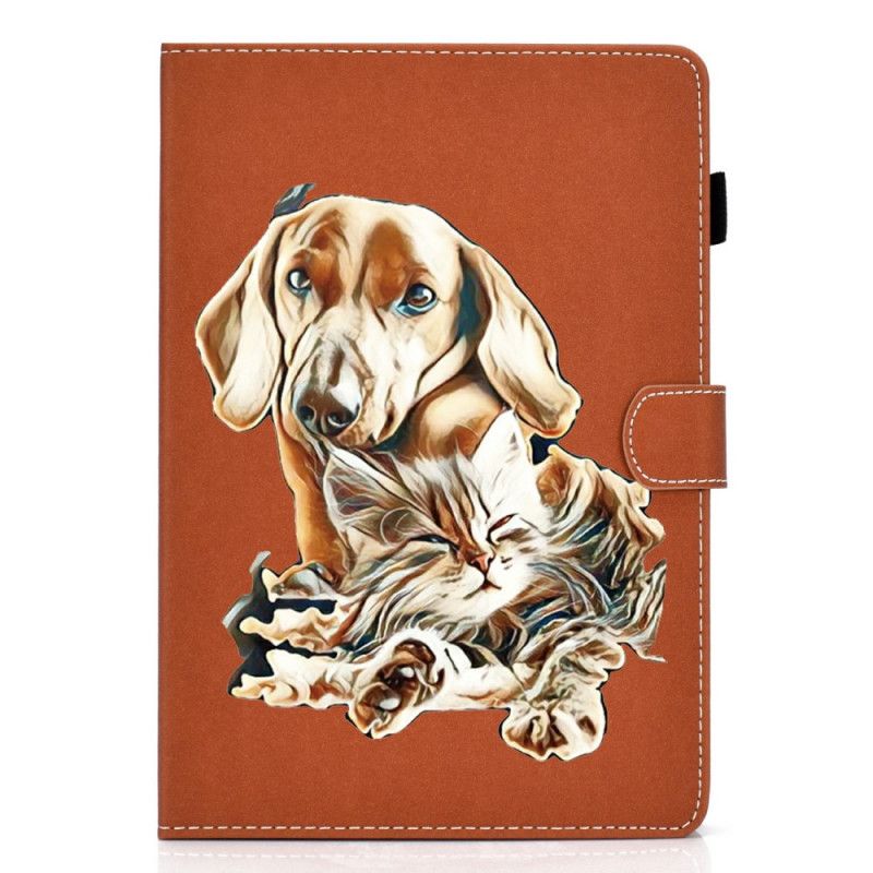 Flip Cover Samsung Galaxy Tab S6 Lite Mobilcover Hund Og Kat