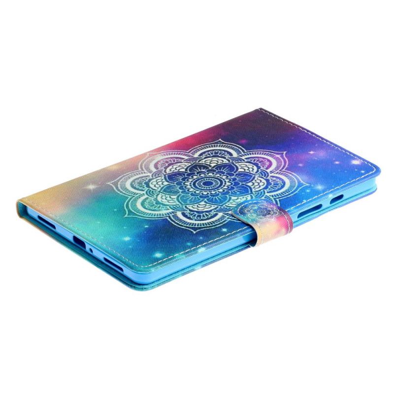 Flip Cover Samsung Galaxy Tab S6 Lite Sort Mandala-Serie