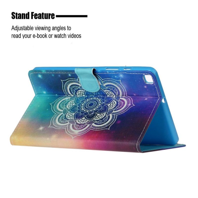 Flip Cover Samsung Galaxy Tab S6 Lite Sort Mandala-Serie