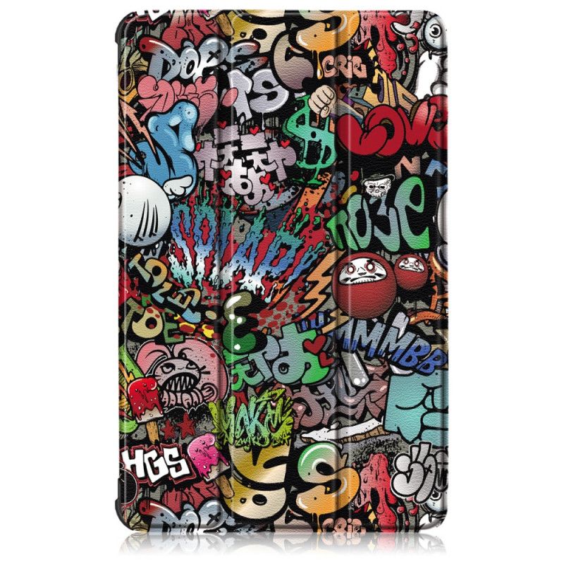 Smart Sag Samsung Galaxy Tab S6 Lite Forstærket Graffiti