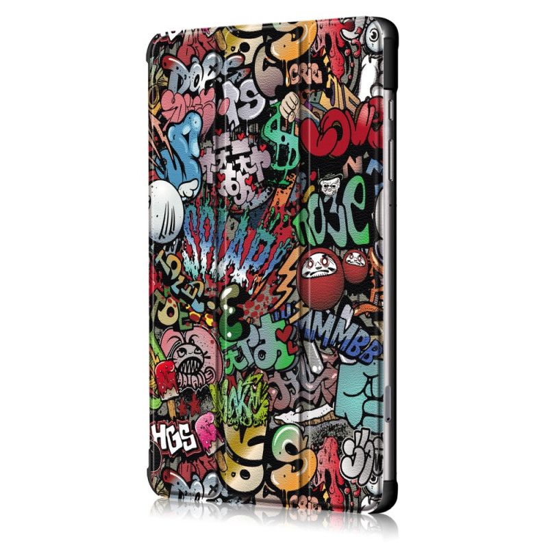 Smart Sag Samsung Galaxy Tab S6 Lite Forstærket Graffiti