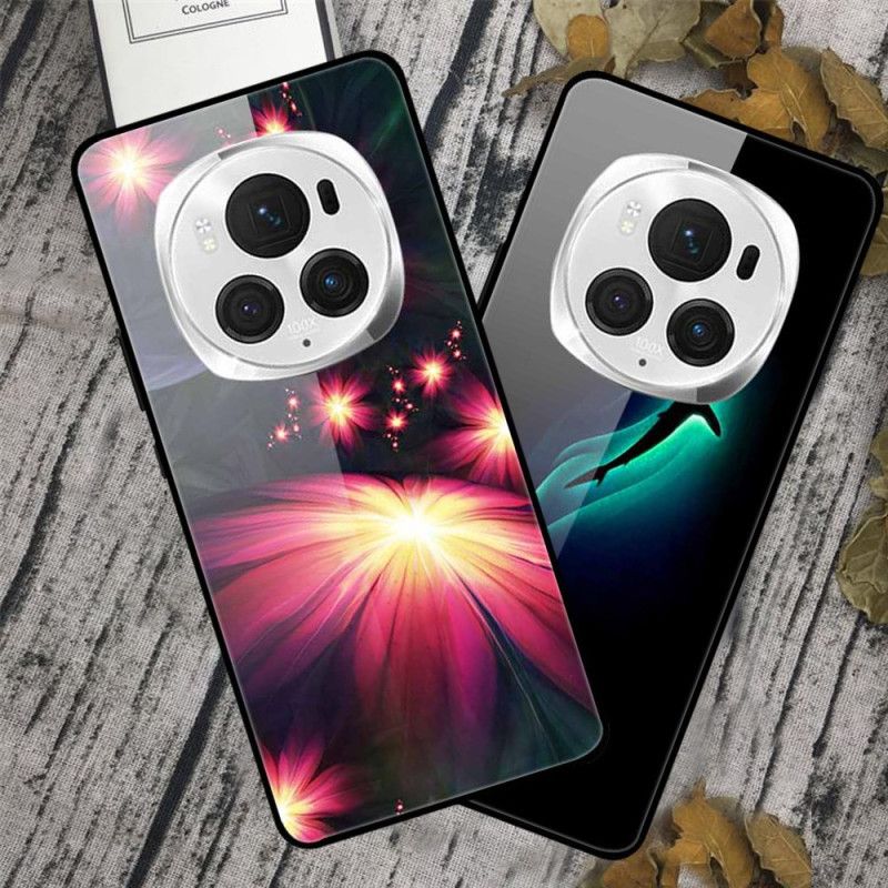 Cover Honor Magic 6 Pro Telefon Etui Løve Hærdet Glas