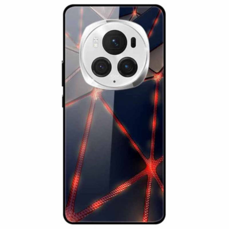 Cover Honor Magic 6 Pro Telefon Etui Rødt Laserhærdet Glas