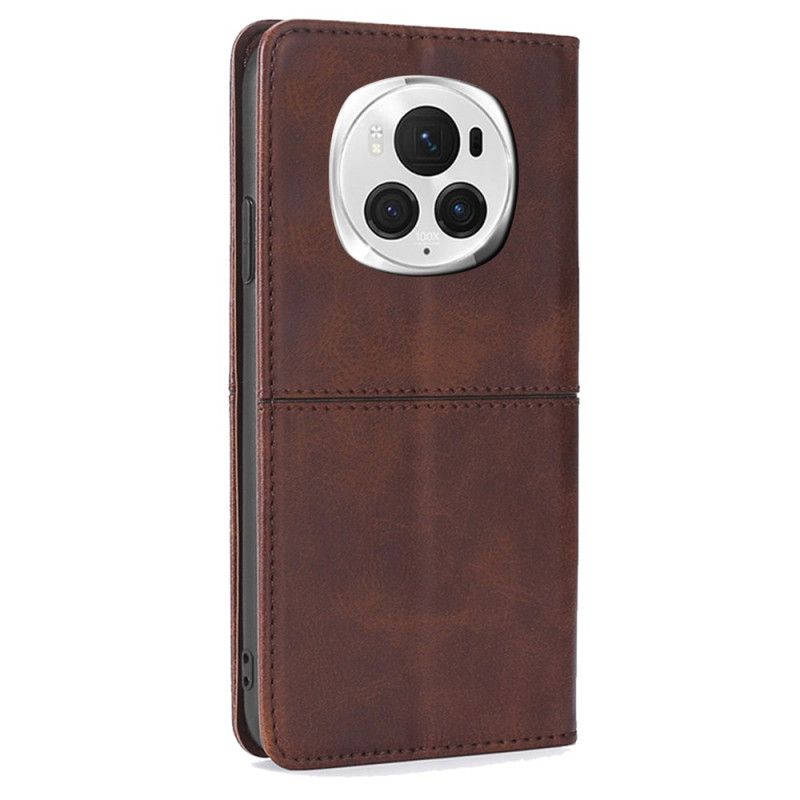 Flip Cover Til Honor Magic 6 Pro Vintage Tekstur