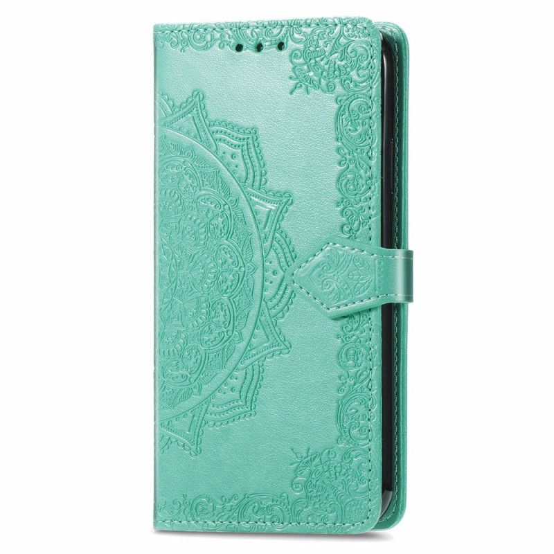 Læder Cover Honor Magic 6 Pro Telefon Etui Barokmandala Med Rem