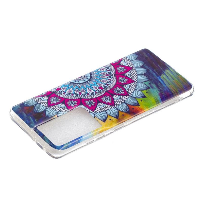 Cover for Samsung Galaxy S21 Ultra 5G Fluorescerende Mandala