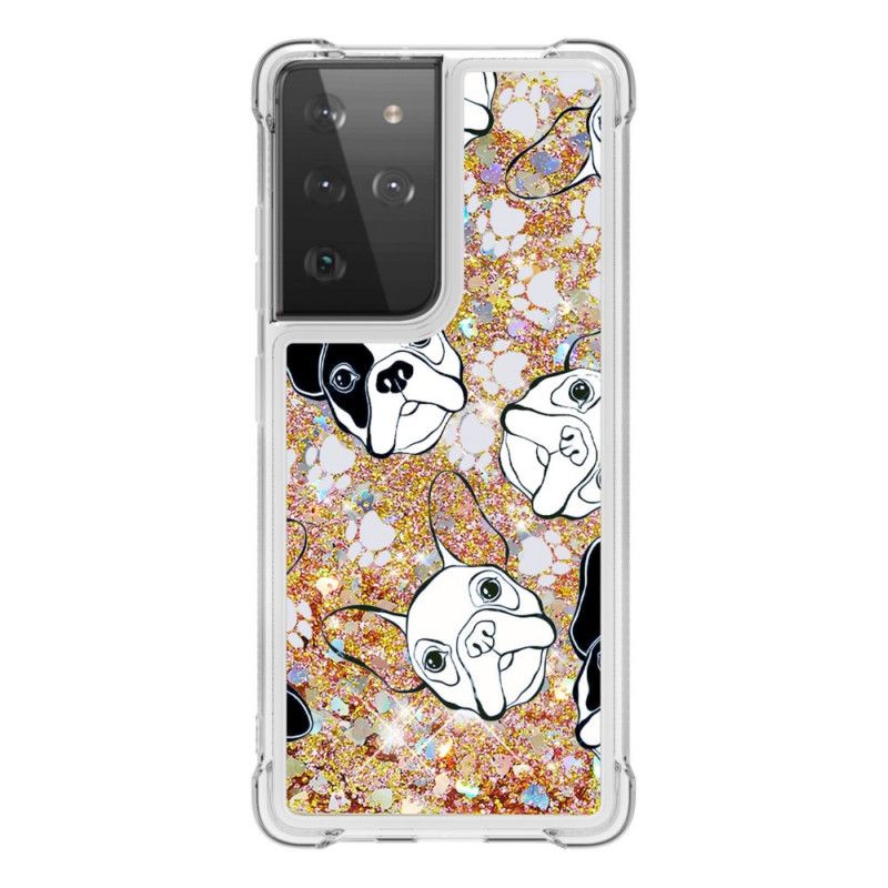 Cover for Samsung Galaxy S21 Ultra 5G Hr. Hund Glitter