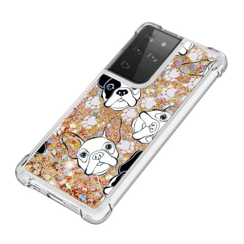 Cover for Samsung Galaxy S21 Ultra 5G Hr. Hund Glitter