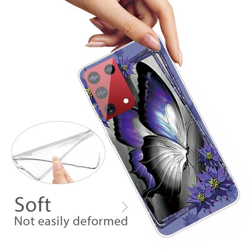 Cover for Samsung Galaxy S21 Ultra 5G Kongelig Sommerfugl