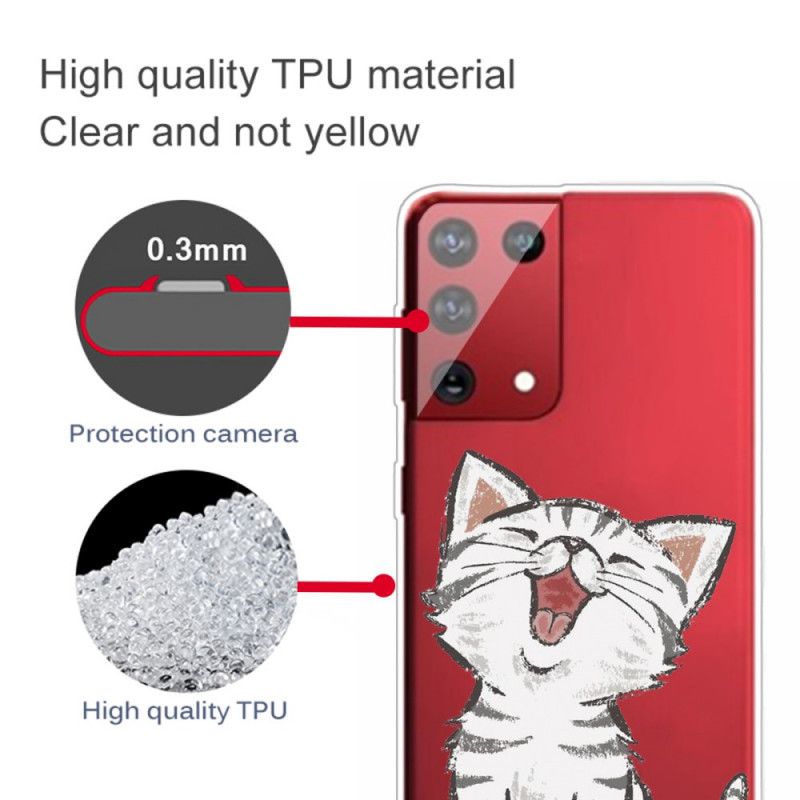 Cover Samsung Galaxy S21 Ultra 5G Charmerende Kat