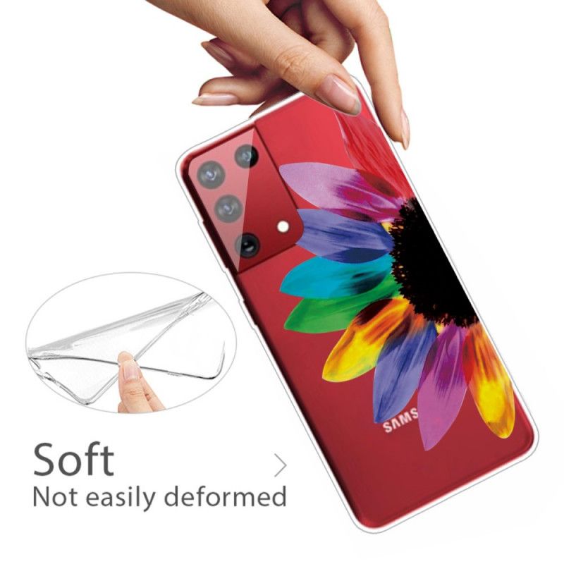 Cover Samsung Galaxy S21 Ultra 5G Farvet Blomst