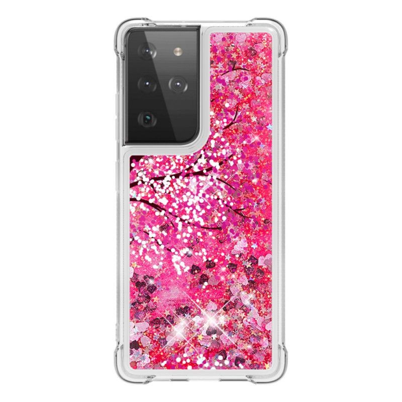 Cover Samsung Galaxy S21 Ultra 5G Glitter Træ