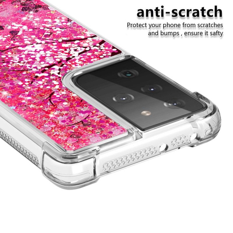 Cover Samsung Galaxy S21 Ultra 5G Glitter Træ