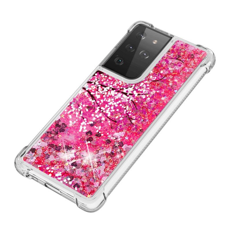 Cover Samsung Galaxy S21 Ultra 5G Glitter Træ