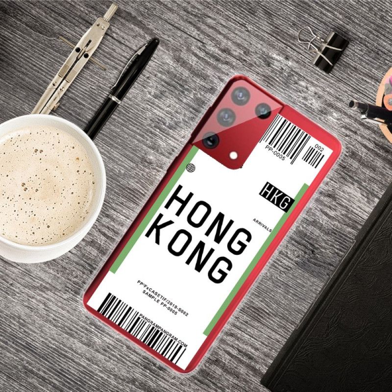 Cover Samsung Galaxy S21 Ultra 5G Mobilcover Boardingkort Til Hong Kong