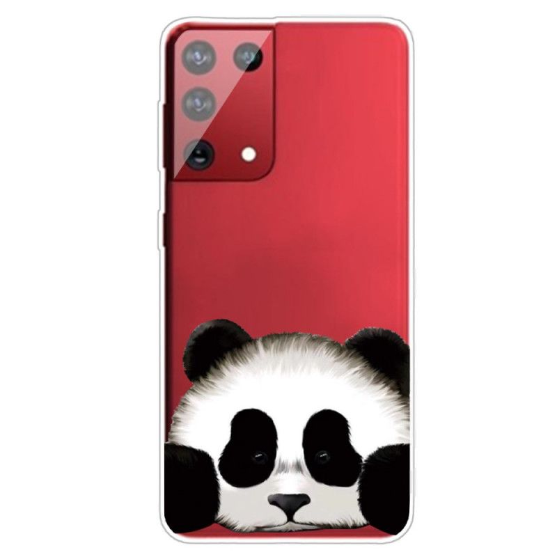 Cover Samsung Galaxy S21 Ultra 5G Mobilcover Gennemsigtig Panda