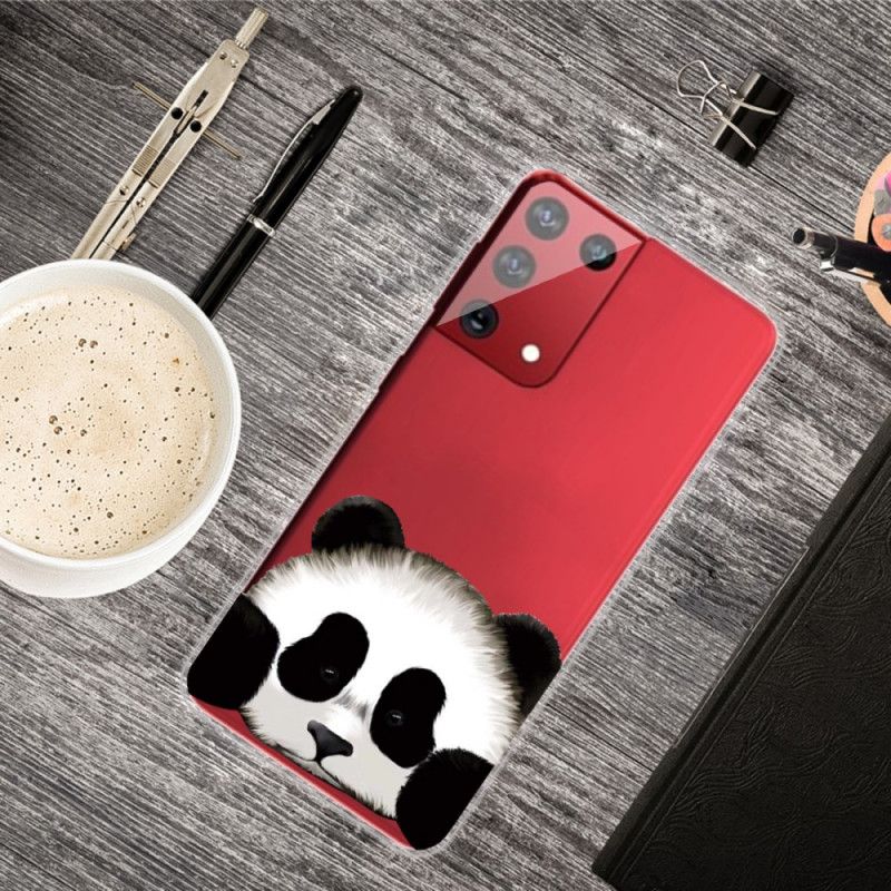 Cover Samsung Galaxy S21 Ultra 5G Mobilcover Gennemsigtig Panda