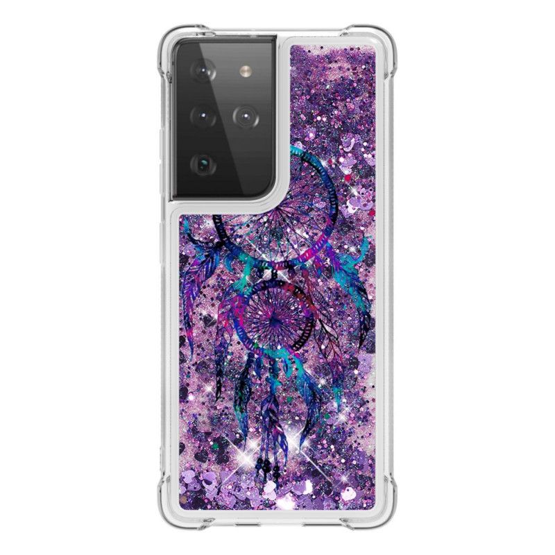 Cover Samsung Galaxy S21 Ultra 5G Mobilcover Glitter Dreamcatcher