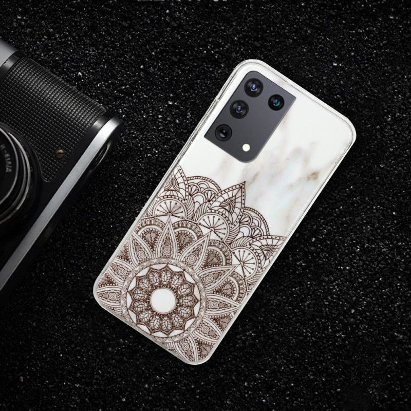 Cover Samsung Galaxy S21 Ultra 5G Mobilcover Marmoreret Mandala