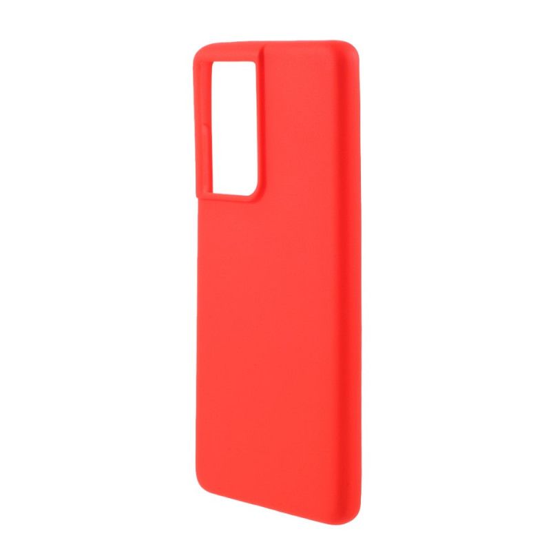 Cover Samsung Galaxy S21 Ultra 5G Sort Mobilcover Ensfarvet