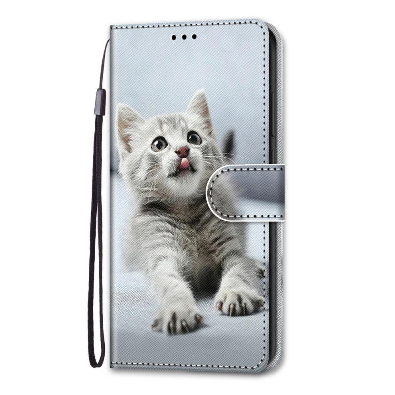 Flip Cover Læder for Samsung Galaxy S21 Ultra 5G Sort De Smukkeste Katte