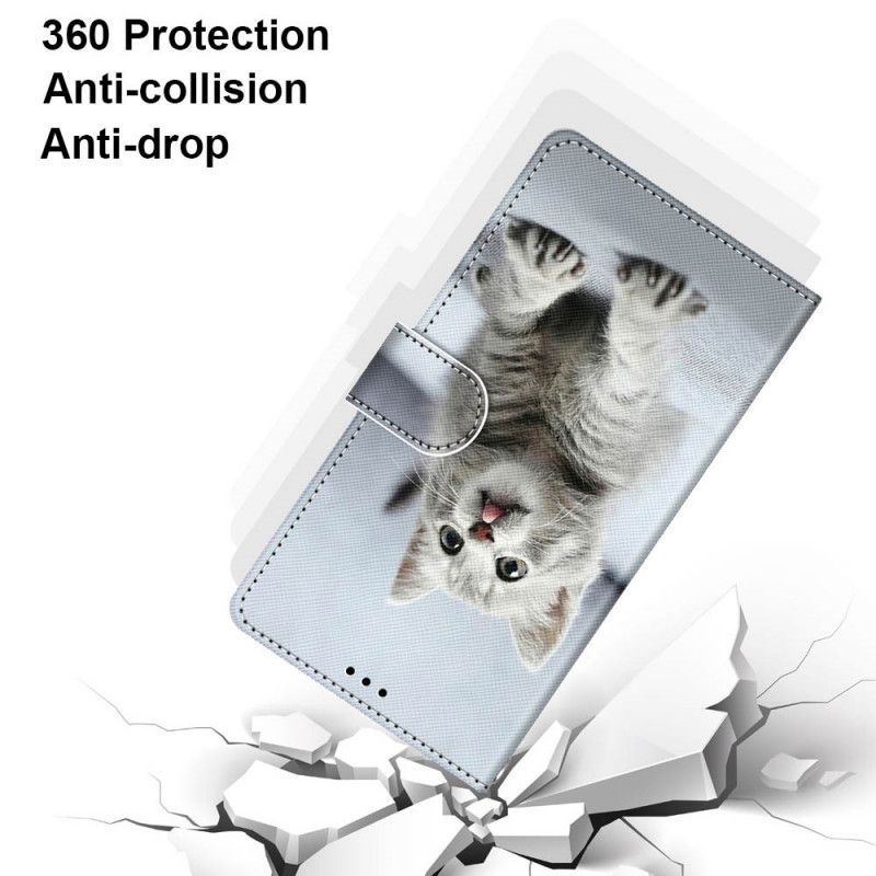 Flip Cover Læder for Samsung Galaxy S21 Ultra 5G Sort De Smukkeste Katte