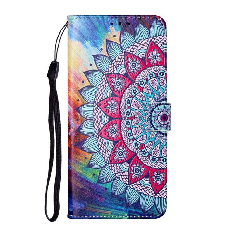 Flip Cover Læder Samsung Galaxy S21 Ultra 5G Konge Mandala Beskyttelse